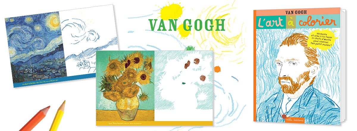 L'art à colorier :  van Gogh, conception et illustrations : Anne Weiss