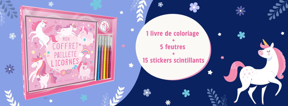 Mon coffret pailleté - Licornes