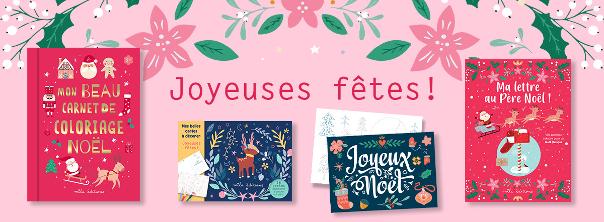 Activités pour Noël : cahier de coloriage,  cartes à décorer et pochette créative